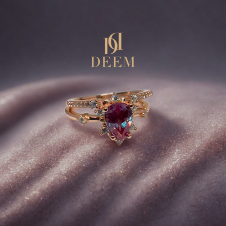 Morning Glory 2pc Ring set