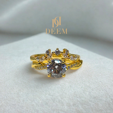 Sparkle Beauty 2pc Ring Set