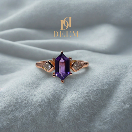 Violet Charm Ring